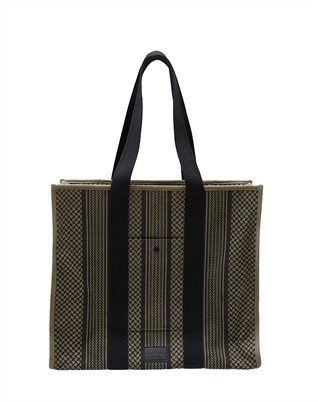 Mason Shopper Canvas Taske - Olive/Black